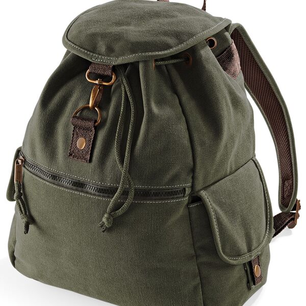 Quadra Vintage Canvas Backpack Thumbnail