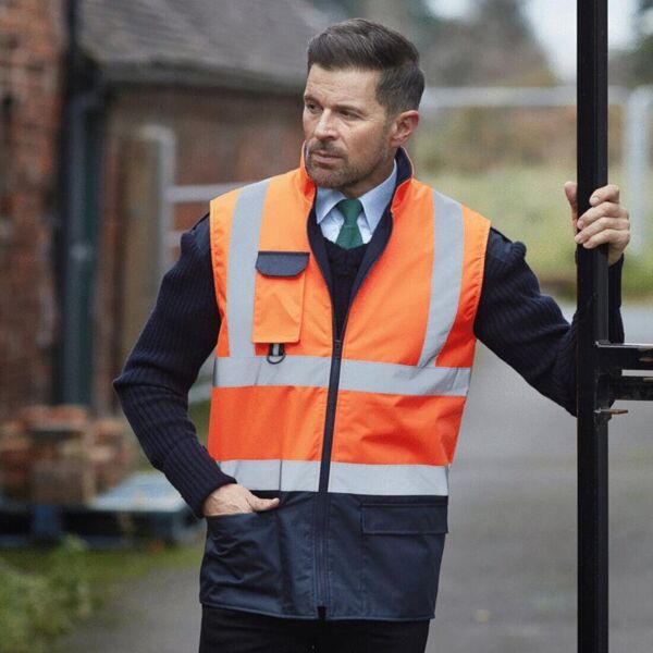 HI-VIS 2 TONE BODYWARMER Thumbnail